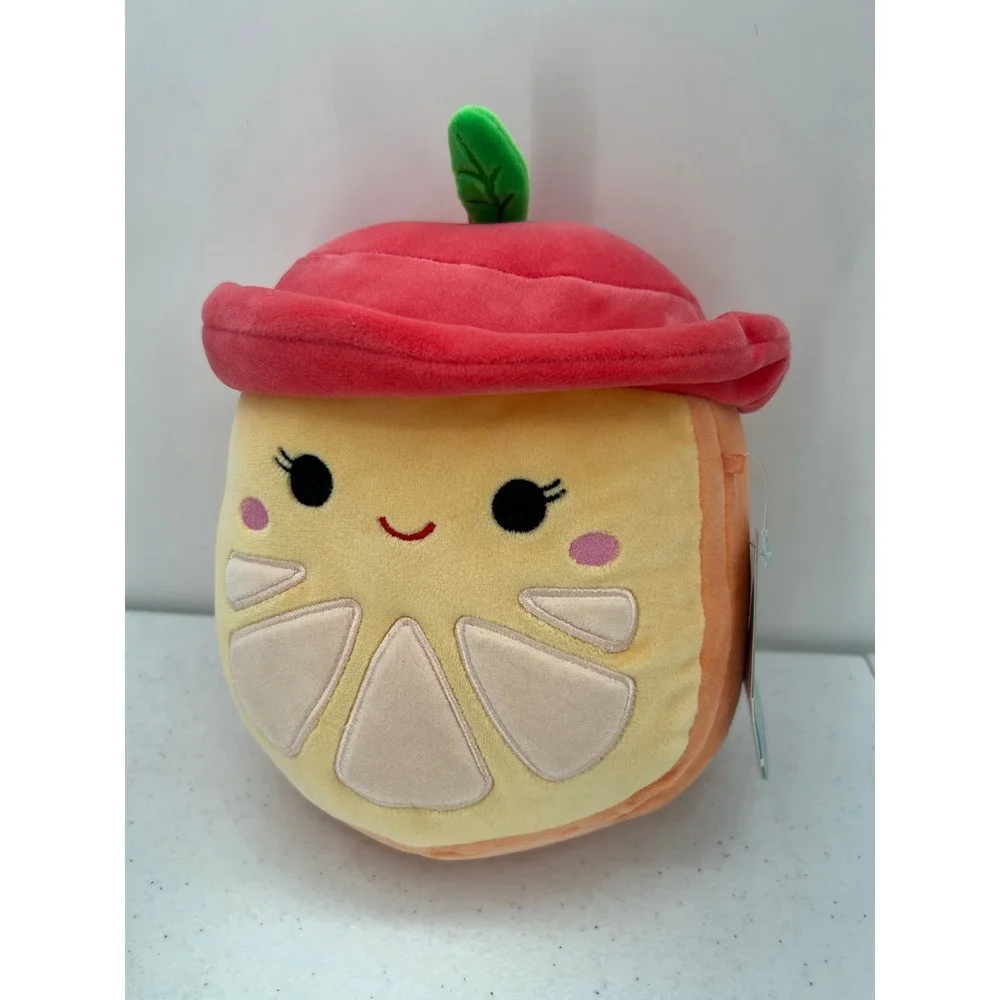 Squishmallows Celia the Orange with Bucket Hat Fruit Plush 8 Inch